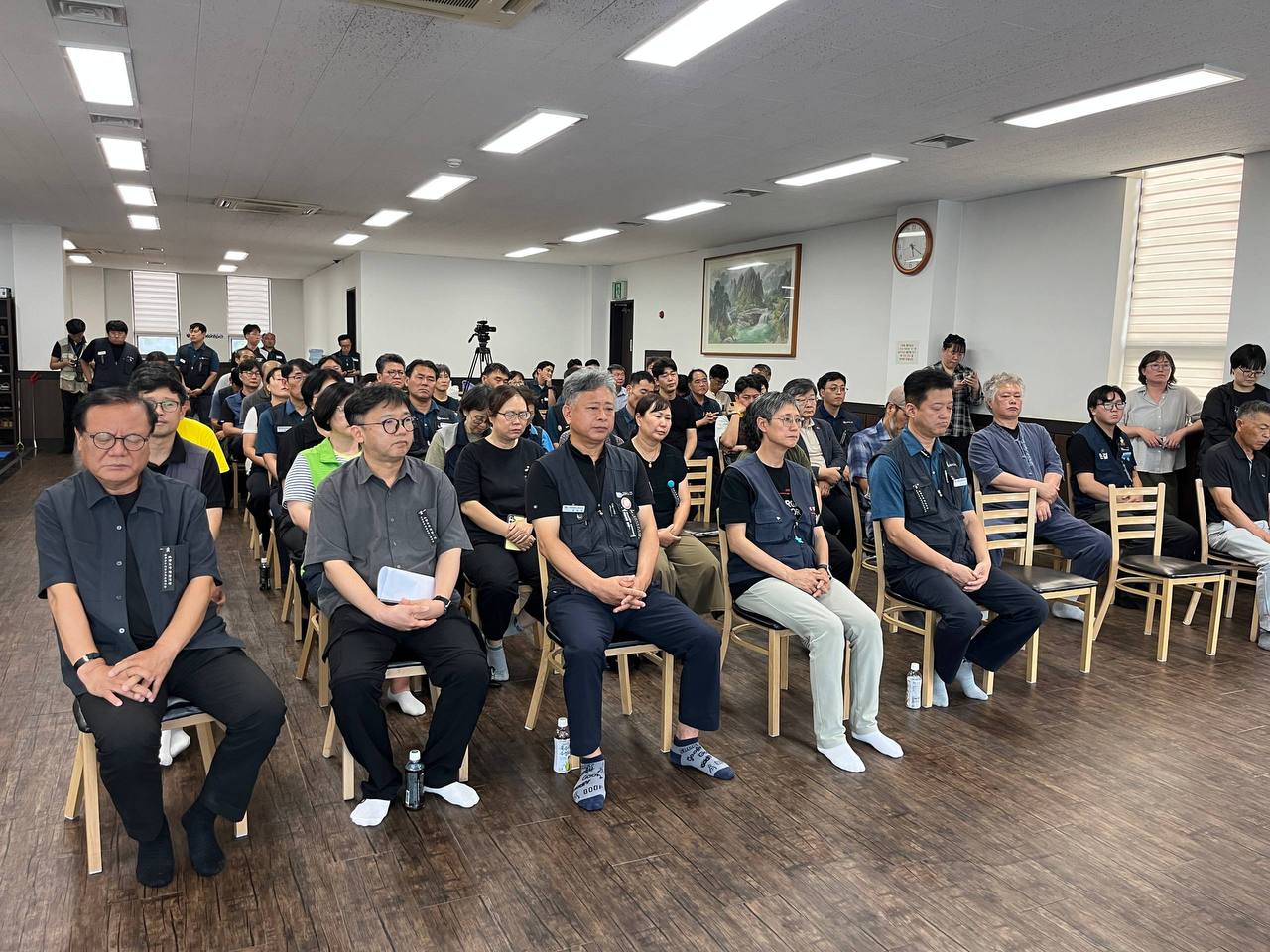 추모문화제 참석자들